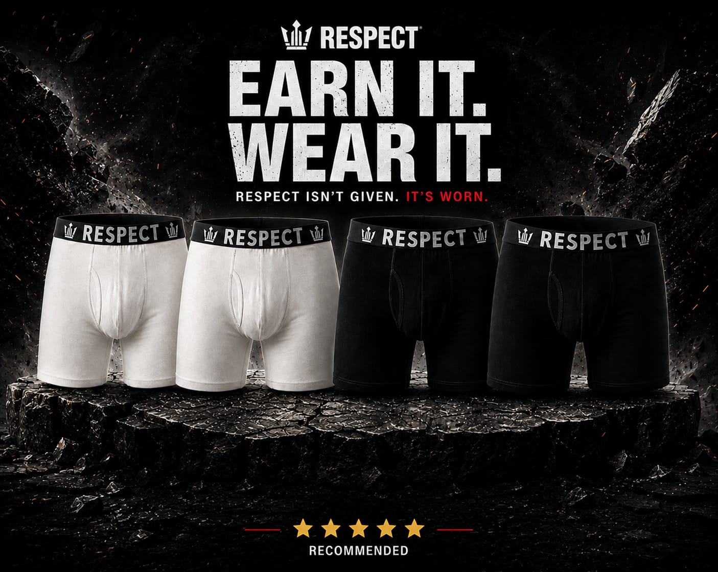 Respect-Microfiber boxer trunks 4 Pieces Combo